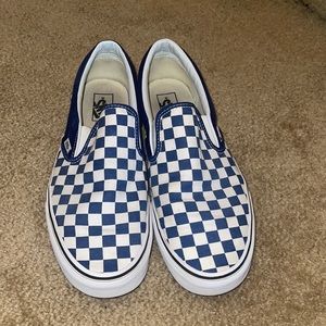 Blue Checkered Vans Men’s Size 12